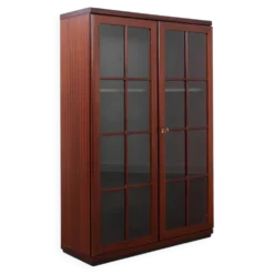 Vitrine en acajou, design danois, années 1970, fabriquée au Danemark