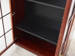 Vitrine en acajou, design danois, années 1970, fabriquée au Danemark