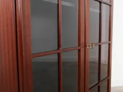 Vitrine en acajou, design danois, années 1970, fabriquée au Danemark