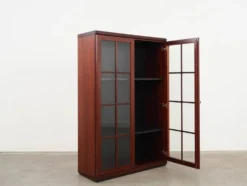 Vitrine en acajou, design danois, années 1970, fabriquée au Danemark