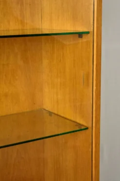 Vitrine en bois du milieu du siècle, Sześciolatka, Pologne, 1969