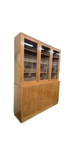 Vitrine en bois vintage XL / buffet / unité murale