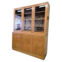 Vitrine en bois vintage XL / buffet / unité murale