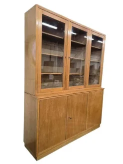 Vitrine en bois vintage XL / buffet / unité murale