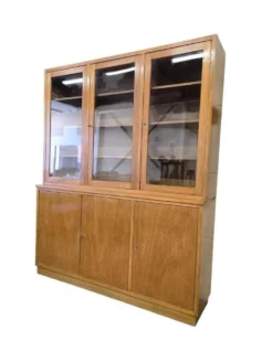 Vitrine en bois vintage XL / buffet / unité murale