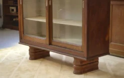 Vitrine en chêne des années 1940