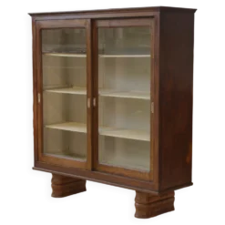 Vitrine en chêne des années 1940