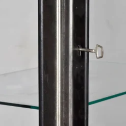 Vitrine en fer et en verre vintage, années 1970
