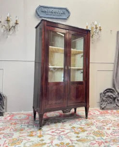 VITRINE EN MARQUETERIE D’ÉPOQUE LOUIS XVI XVIII EME SIÈCLE