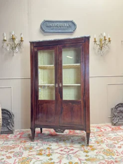 VITRINE EN MARQUETERIE D’ÉPOQUE LOUIS XVI XVIII EME SIÈCLE