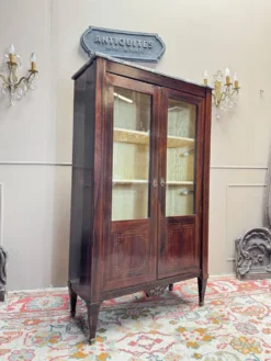 VITRINE EN MARQUETERIE D’ÉPOQUE LOUIS XVI XVIII EME SIÈCLE
