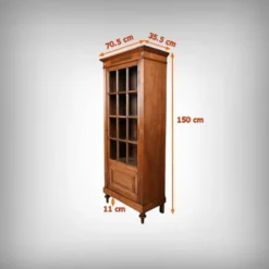 Vitrine en Noyer, style Louis XVI – Début XXe