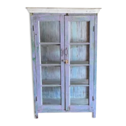 Vitrine en teck ancien