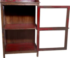 Vitrine en teck birman