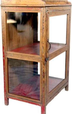 Vitrine en teck birman