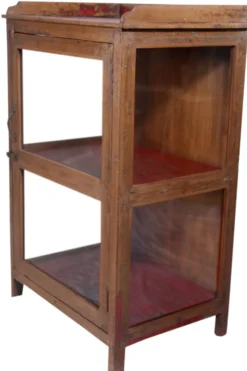 Vitrine en teck birman