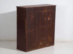 Vitrine japonaise ancienne à portes coulissantes en verre – Période Taishō–Showa (circa 1920–1950)