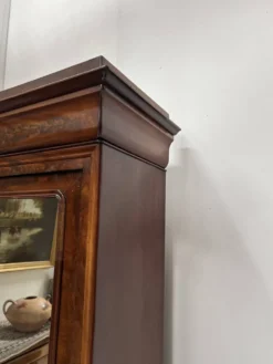 Vitrine Louis Philippe en acajou et placage d'acajou, XIX siècle