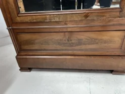 Vitrine Louis Philippe en acajou et placage d'acajou, XIX siècle