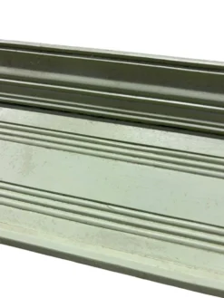 Vitrine/meuble de rangement vintage en bois vert menthe