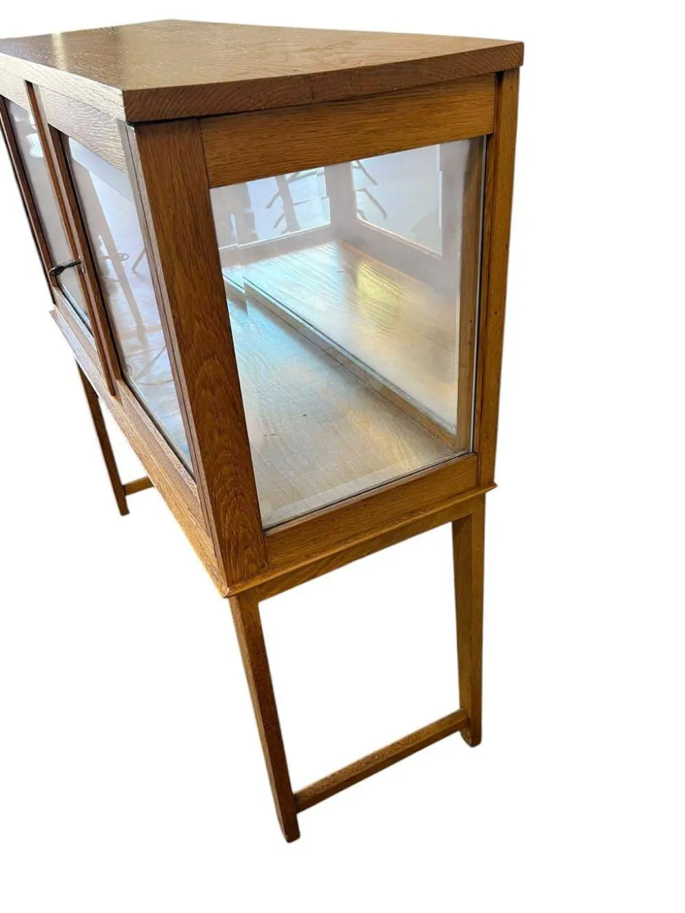 Vitrine/meuble à thé/étagère vintage en bois