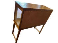 Vitrine/meuble à thé/étagère vintage en bois