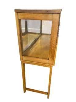 Vitrine/meuble à thé/étagère vintage en bois