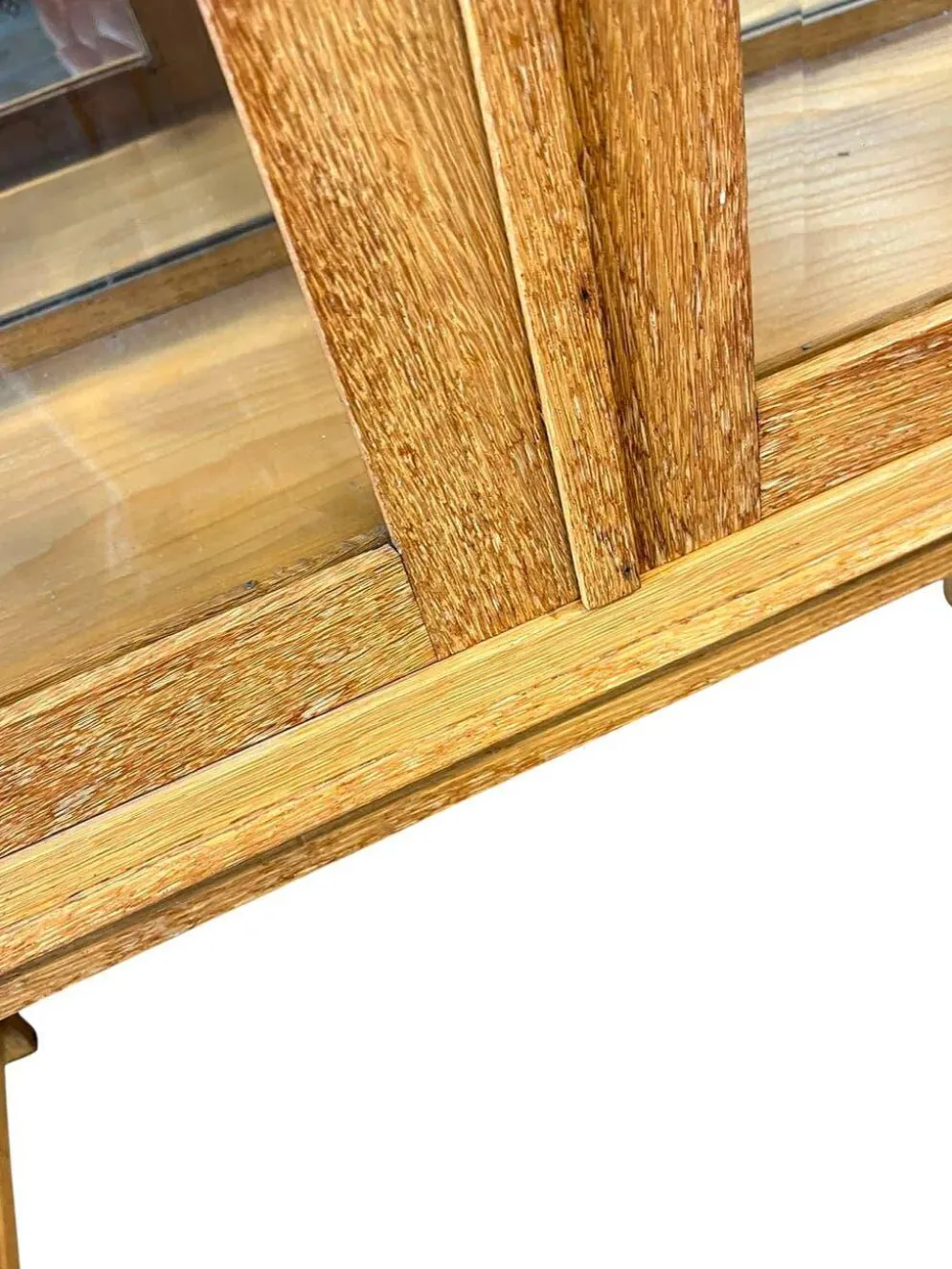 Vitrine/meuble à thé/étagère vintage en bois