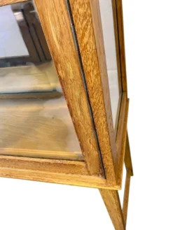 Vitrine/meuble à thé/étagère vintage en bois