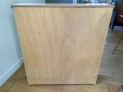 Vitrine moderniste en chêne - années 50-60
