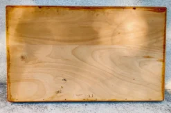 Vitrine murale en bois avec porte en verre