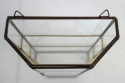 Vitrine Murale Vintage Verre Et Laiton