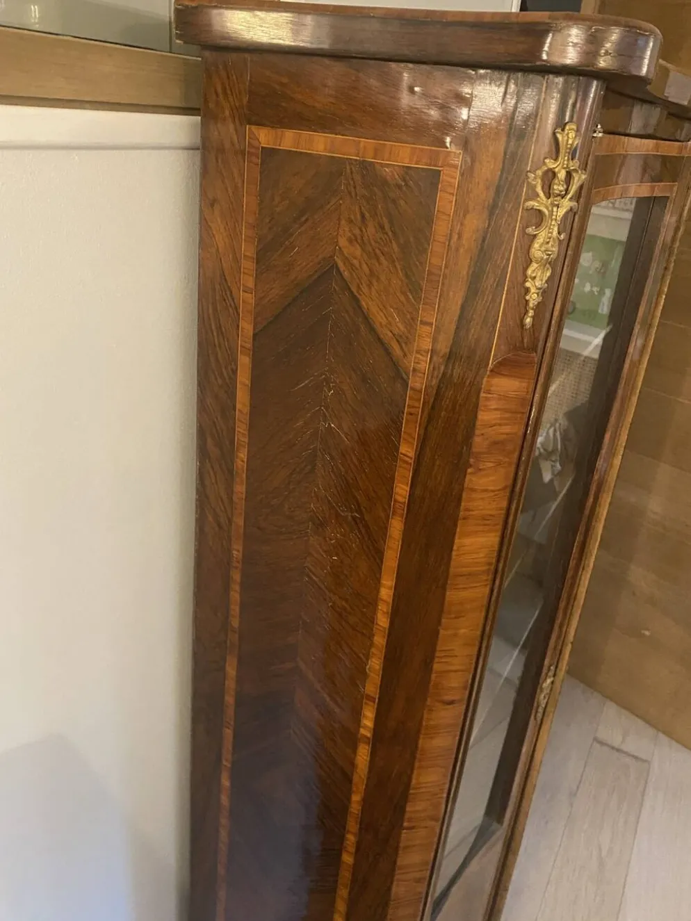 Vitrine Napoleon III de style Louis XV
