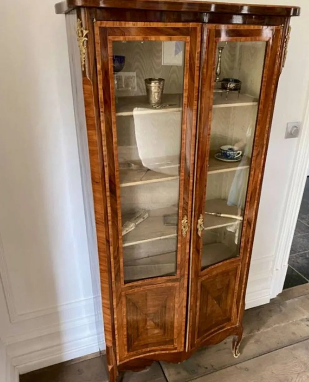 Vitrine Napoleon III de style Louis XV