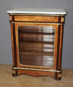 Vitrine Napoléon III en Marqueterie vers 1880