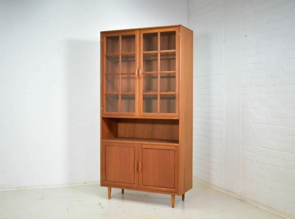 Vitrine par Dyrlund années 1970, haut de gamme scandinave en teck danois.
