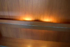 Vitrine par Dyrlund années 1970, haut de gamme scandinave en teck danois.