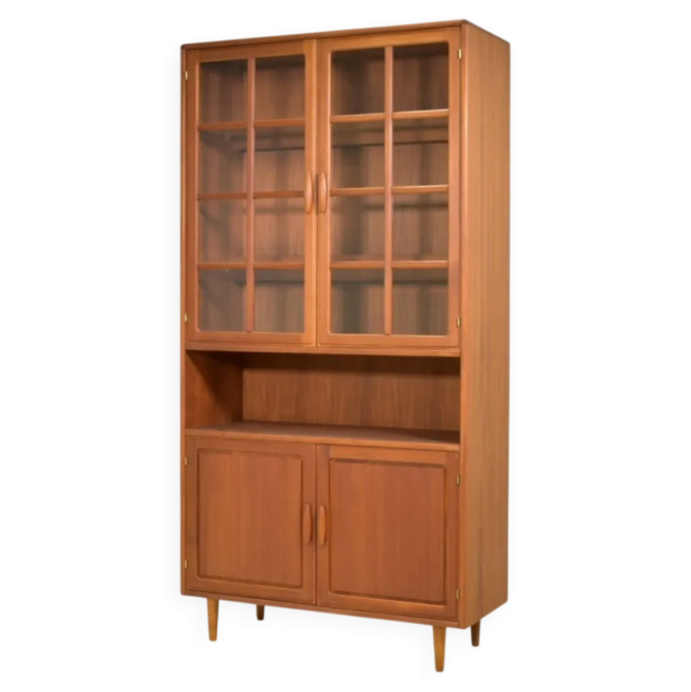 Vitrine par Dyrlund années 1970, haut de gamme scandinave en teck danois.
