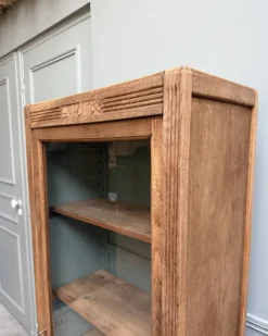 Vitrine parisienne Art Déco en chêne (rénovée)