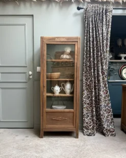 Vitrine parisienne Art Déco en chêne (rénovée)