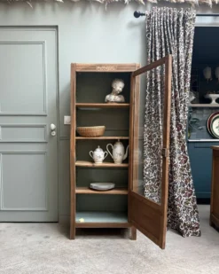Vitrine parisienne Art Déco en chêne (rénovée)