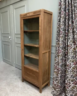 Vitrine parisienne Art Déco en chêne (rénovée)