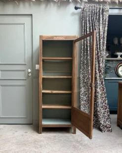 Vitrine parisienne Art Déco en chêne (rénovée)