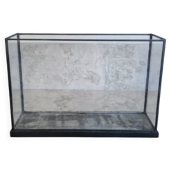 Vitrine, présentoir de table ancien en fer et verre