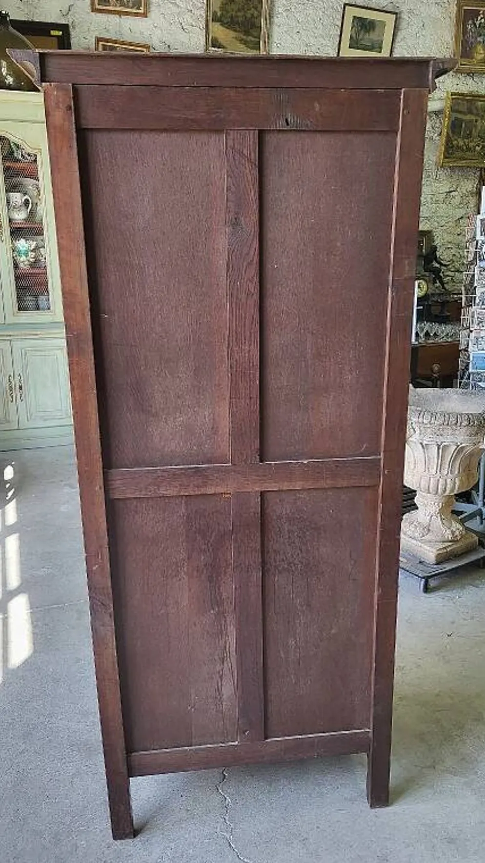 Vitrine style louis xv 1 porte en merisier