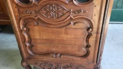 Vitrine style louis xv 1 porte en merisier