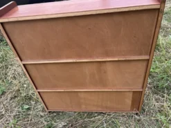 Vitrine étagère verres coulissants de couleur vintage Années 60
