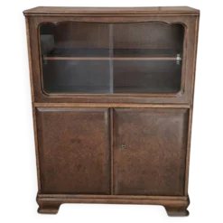 Vitrine Vintage Années '40/'50 en Racine – Design Italien Mid-Century