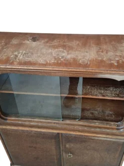 Vitrine Vintage Années '40/'50 en Racine – Design Italien Mid-Century