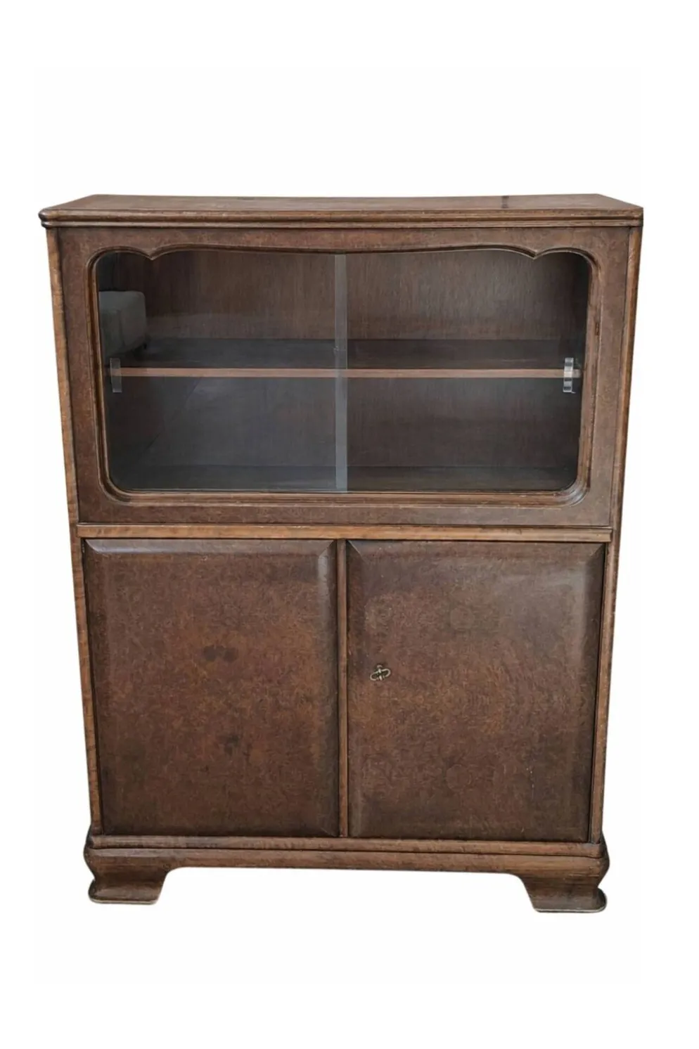 Vitrine Vintage Années '40/'50 en Racine – Design Italien Mid-Century